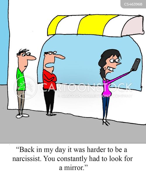 Narcissistic Society Cartoons and Comics funny pictures from CartoonStock