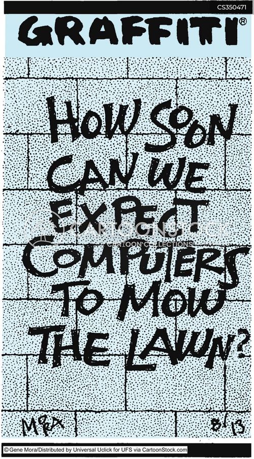 Lawn Mowing Cartoons and Comics funny pictures from CartoonStock