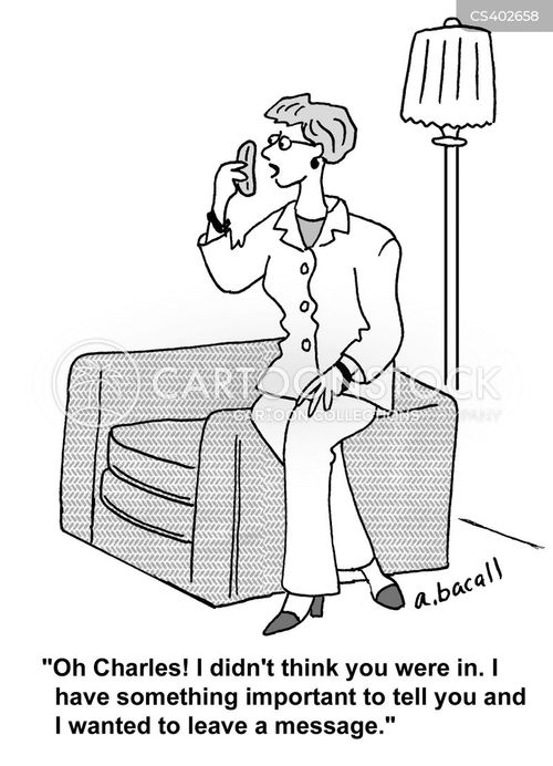 Answering Machines Cartoons and Comics funny pictures from CartoonStock
