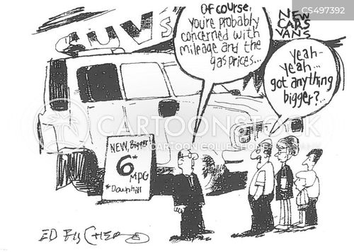Gas Guzzler Cartoons and Comics funny pictures from CartoonStock
