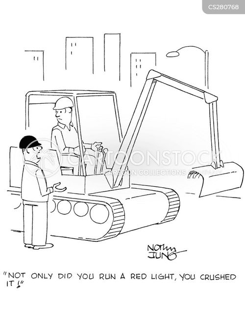 Backhoe Cartoons and Comics - funny pictures from CartoonStock