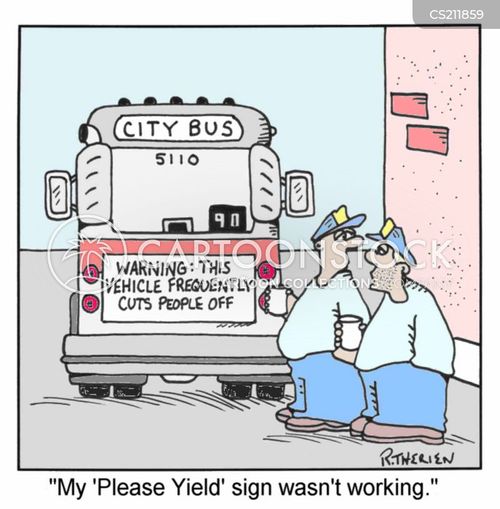 Bus Lane Cartoons and Comics funny pictures from CartoonStock