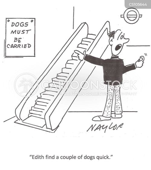 Escalator Cartoons and Comics funny pictures from CartoonStock