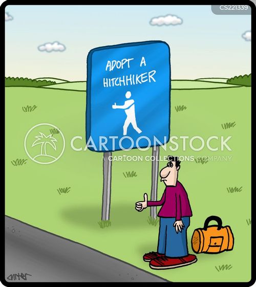 Hitcher Cartoons and Comics funny pictures from CartoonStock