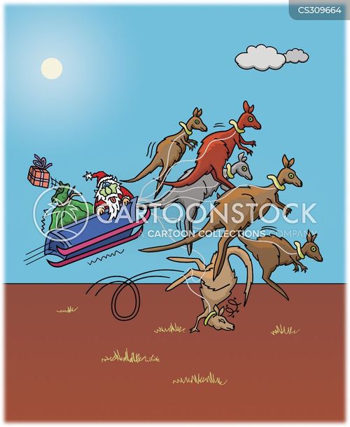 Santa's Sleigh Cartoons and Comics - funny pictures from CartoonStock