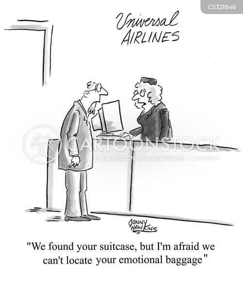 Emotional Baggage Cartoons and Comics funny pictures from CartoonStock