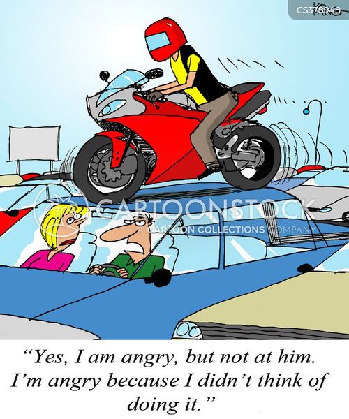 Motorcycle Journey Cartoons and Comics - funny pictures from CartoonStock