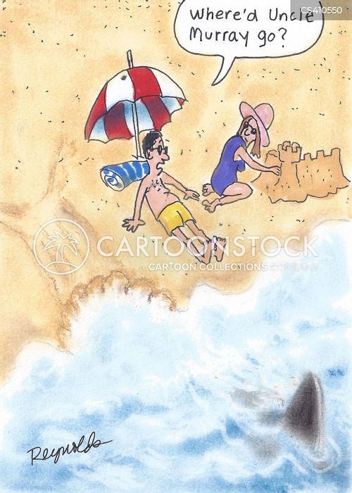 Beach Vacation Cartoons and Comics funny pictures from CartoonStock