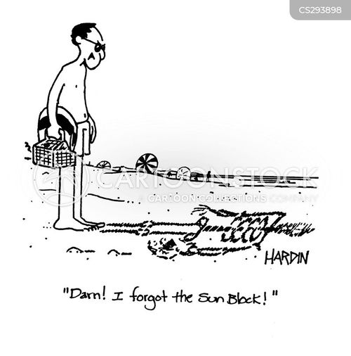Sun Block Cartoons and Comics - funny pictures from CartoonStock