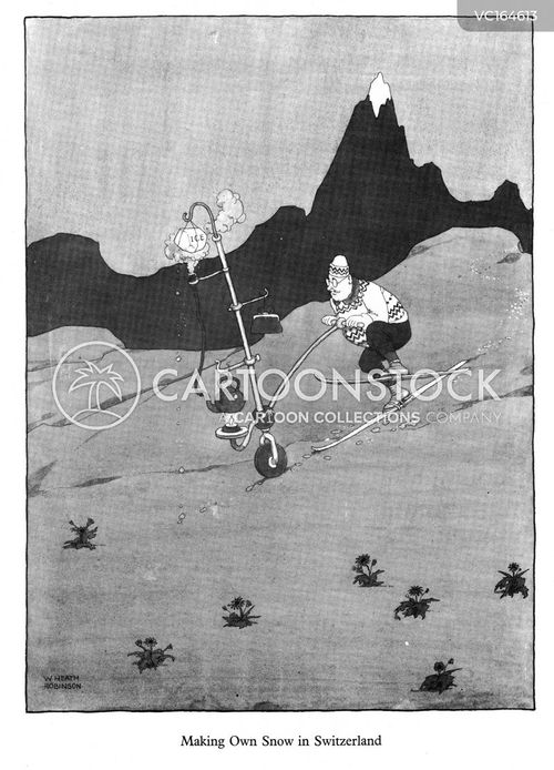 Snow Machine Cartoons and Comics - funny pictures from CartoonStock