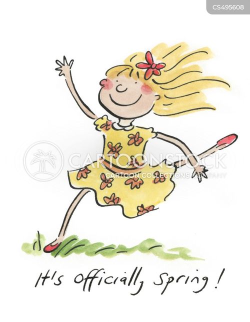 Spring Flower Cartoons and Comics funny pictures from CartoonStock