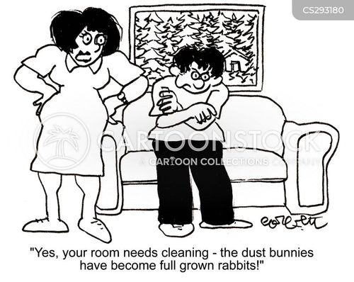 Dust Bunny Cartoons and Comics funny pictures from CartoonStock
