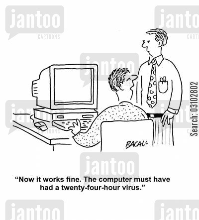 computer bugs cartoons - Humor from Jantoo Cartoons