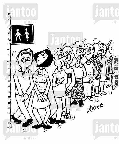 Bathroom Queue toilet queue cartoons - humor from jantoo cartoons Bathroom Queue toilet queue cartoons - humor from jantoo cartoons