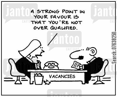 overqualified for a job