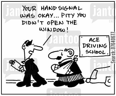 Hand signals for driving in california