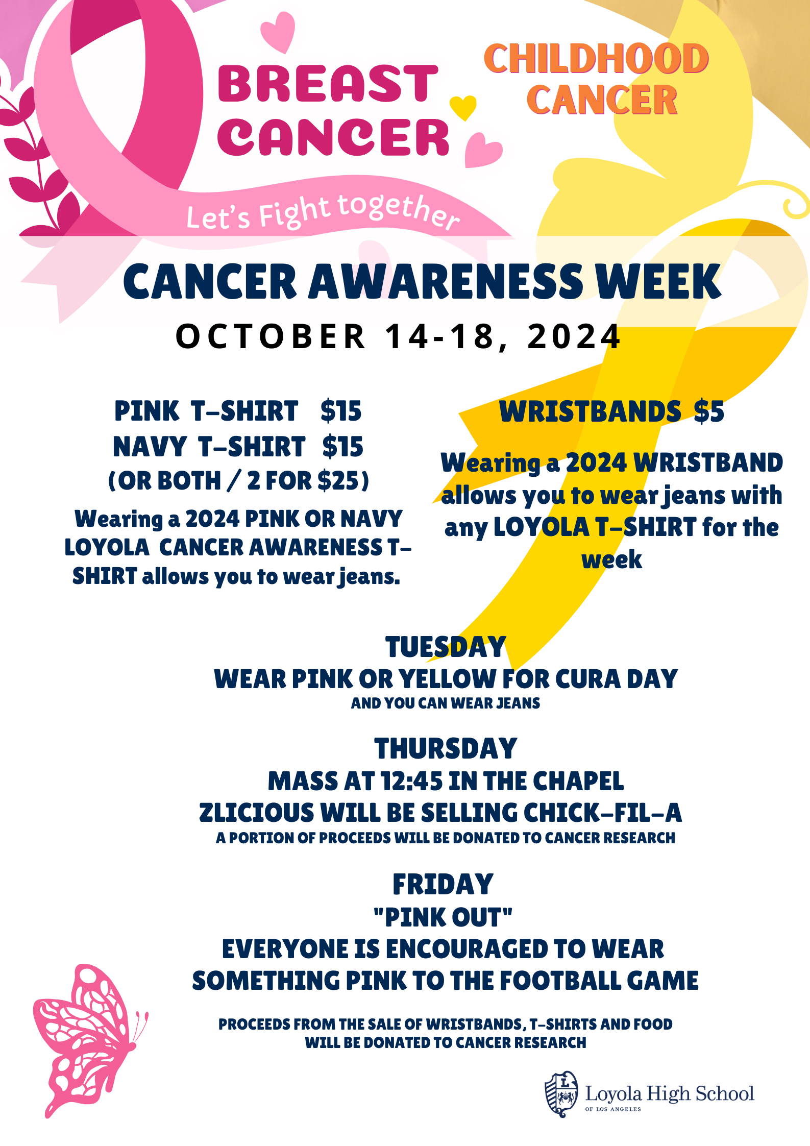 Cancer Week Content CANCER AWARENESS WEEK 24 25 Final - Loyola High School of Los Angeles