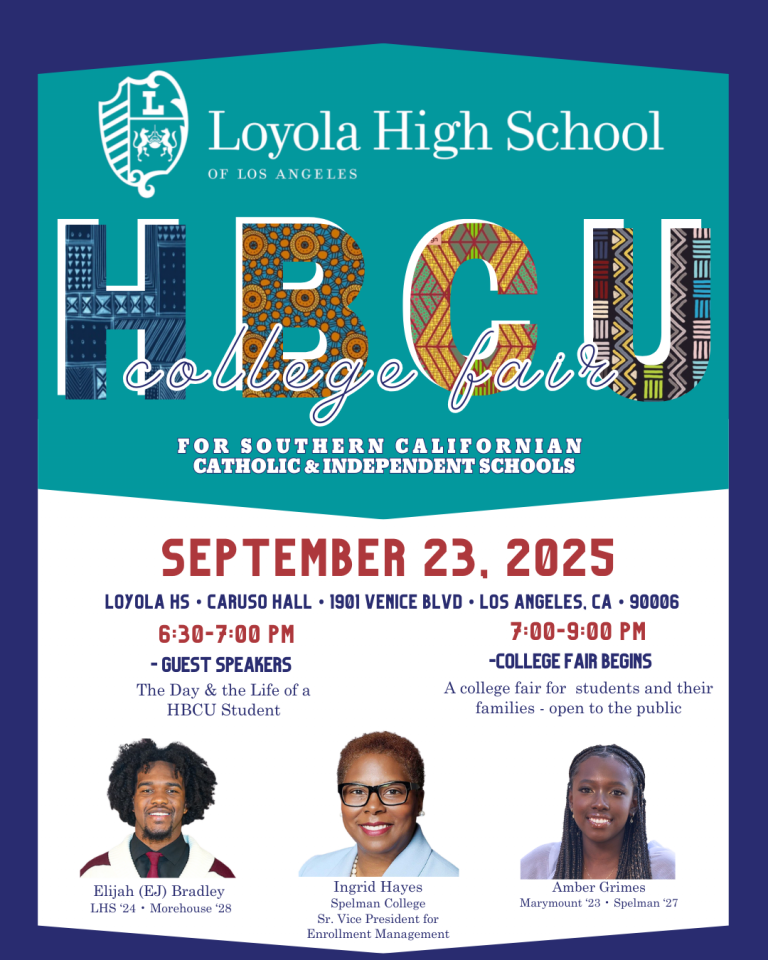 OEI Hosting HBCU College Fair Night - Loyola High School of Los Angeles