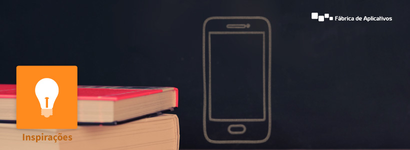 Smartphne desenhado na lousa