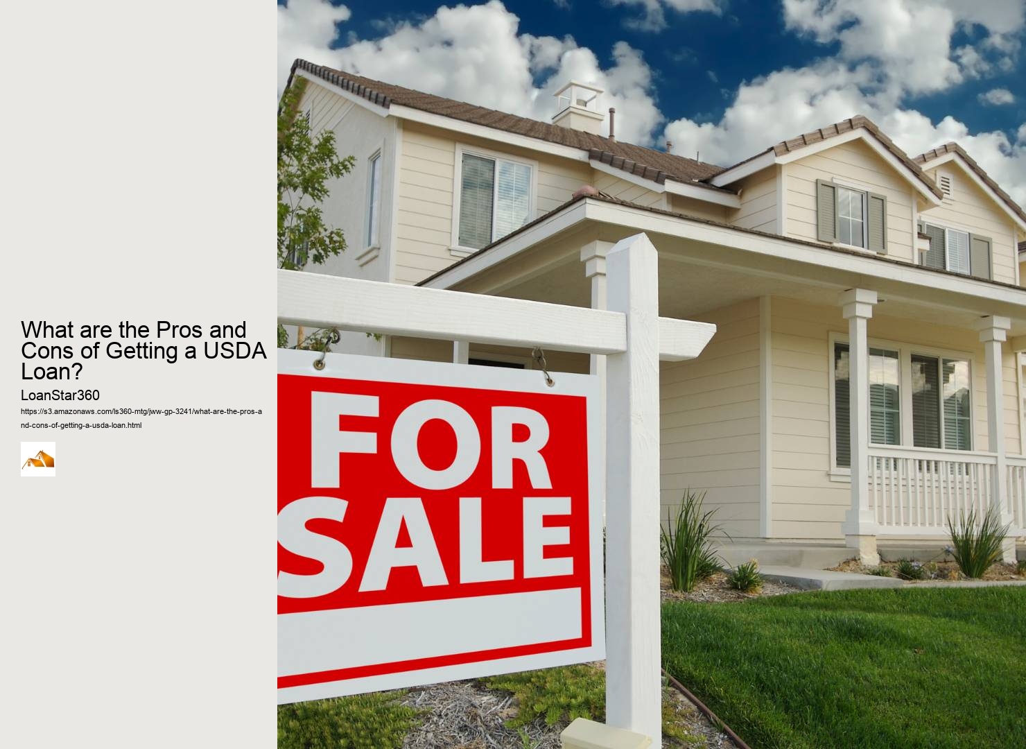What are the Pros and Cons of Getting a USDA Loan? 