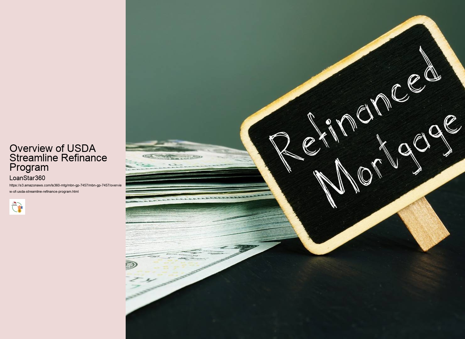 Overview of USDA Streamline Refinance Program 
