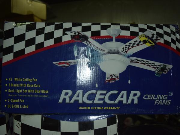 Lso Auctions Lot 25 42 Inch Racecar Ceiling Fan Item 1074400719