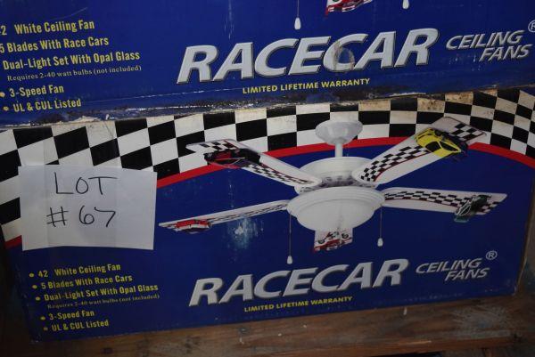 Lso Auctions Lot 67 Racecar Ceiling Fan Item 1074418836