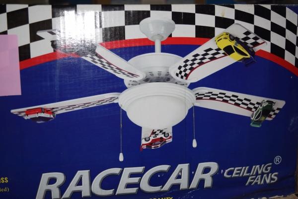 Lso Auctions Lot 922 2 Racecar Ceiling Fans Item 1074493909