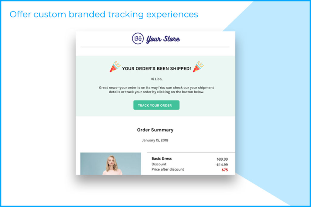 Offer custom branded tracking experiences