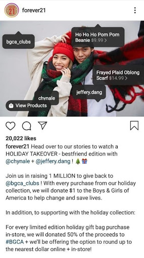 Forever21 Best Practice for Social eCommerce