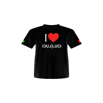 Camiseta Ilove Luci Luci preta visco elástico (P)