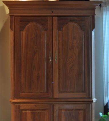 Hiding components in an entertainment center  by jeepers06 @ LumberJocks.com ~ woodworking 