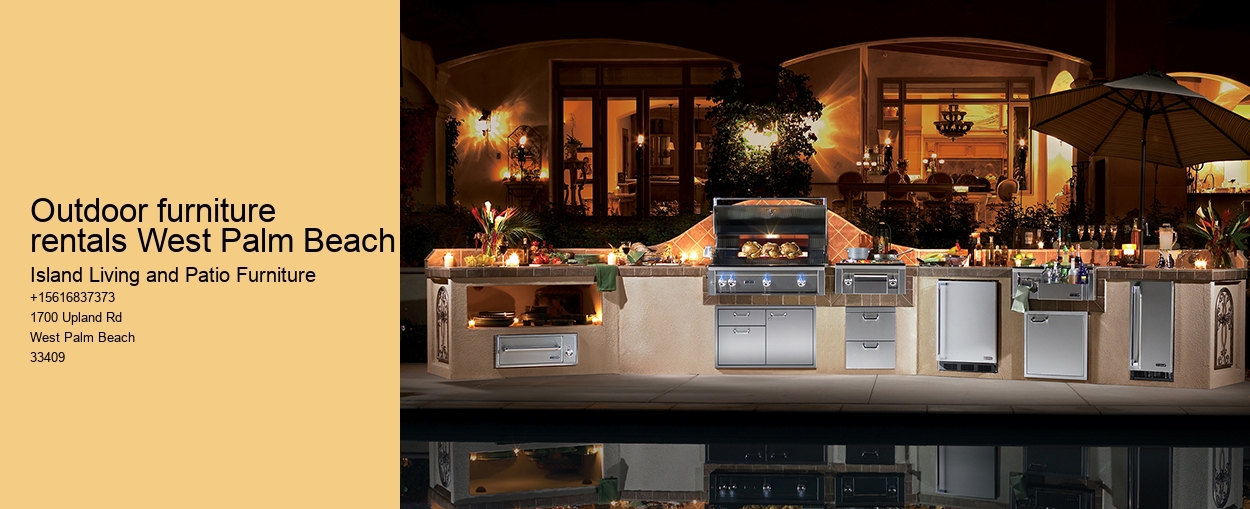 Outdoor furniture rentals West Palm Beach