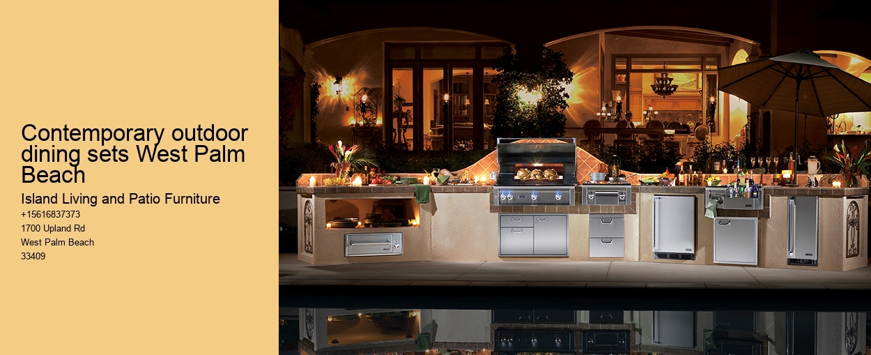Contemporary outdoor dining sets West Palm Beach