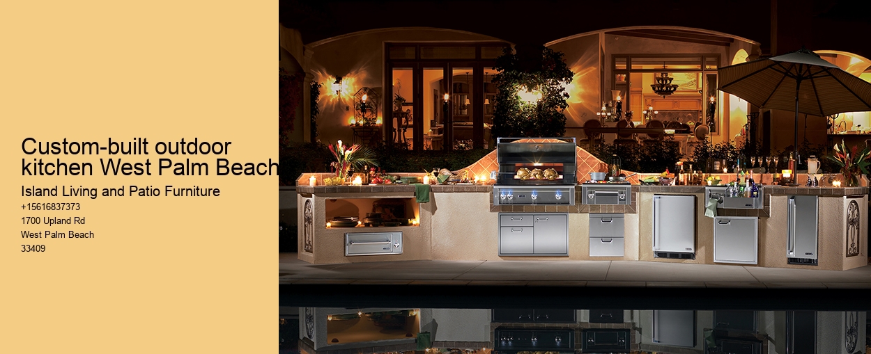 Custom-built outdoor kitchen West Palm Beach