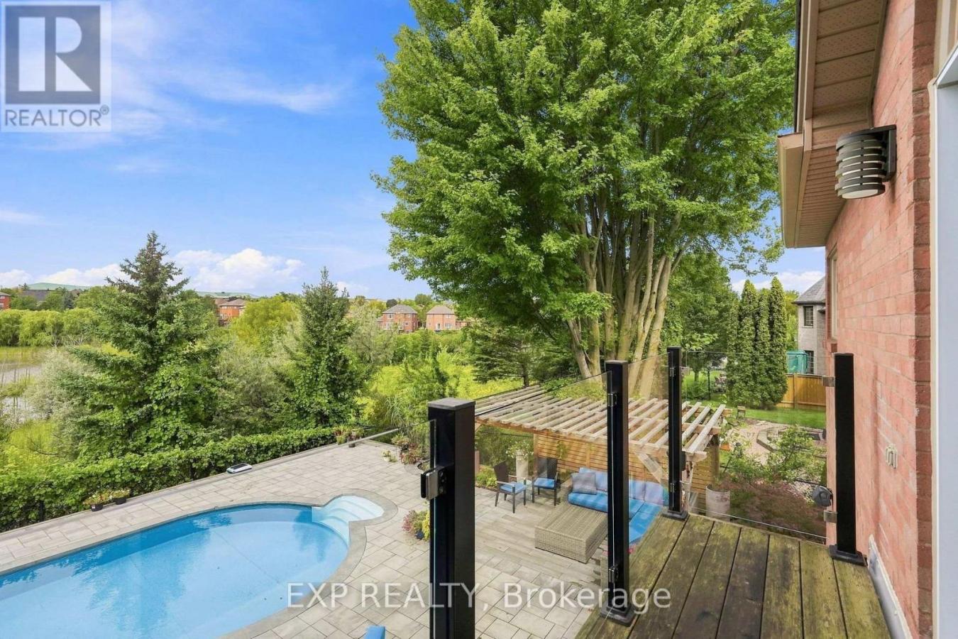Pool and rear of the home