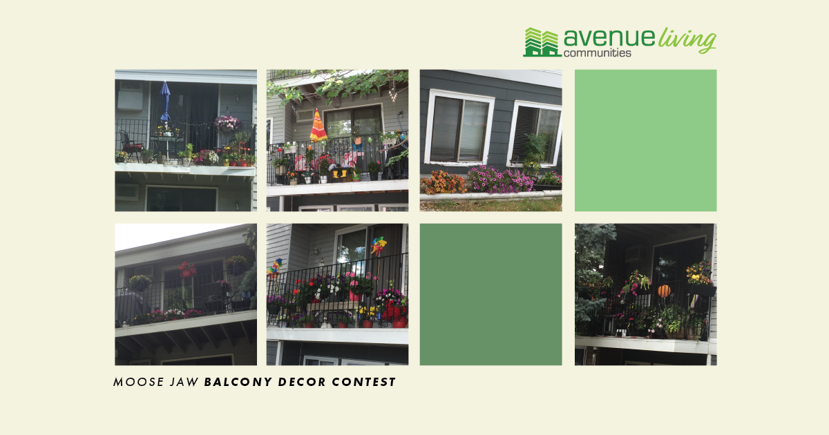 Collage of balconies participating in the contest.