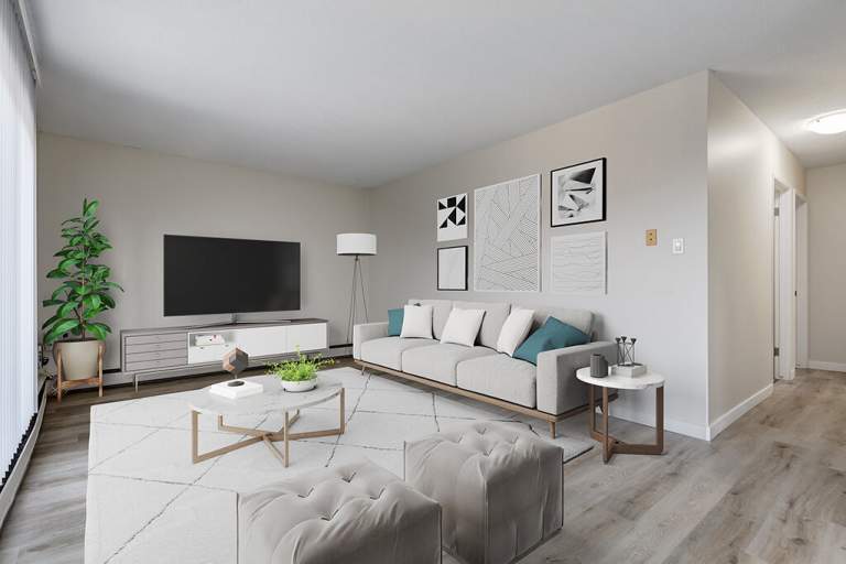 Picture of renovated 2 bedroom apartment in Saskatoon