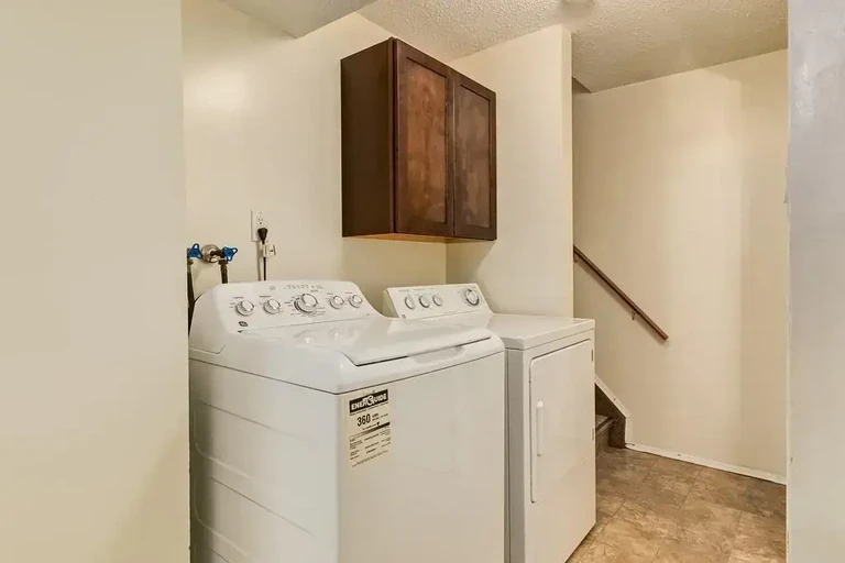 Laundry facilities at Copperfield Cove in Camrose.