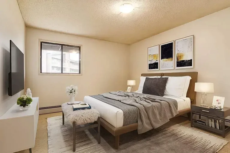 Bright bedroom at Arbor Green in Lloydminster.