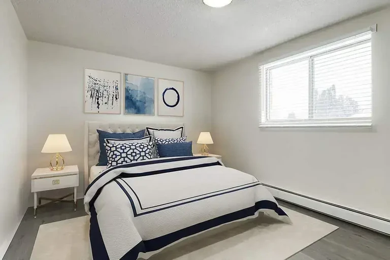 Functional bedroom at Bona Vista in Medicine Hat.