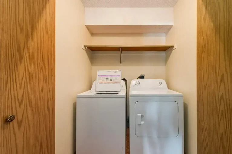Laundry corner at Edinburgh Place in Regina.