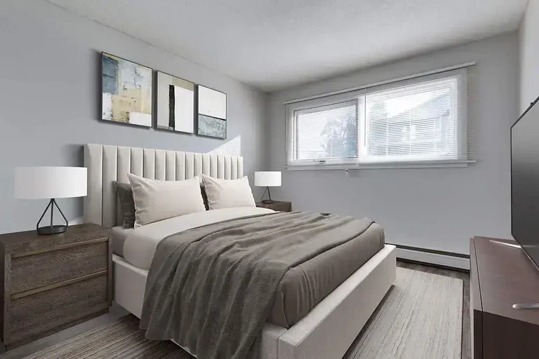 Good size bedrooms at Astor Villa in Saskatoon.