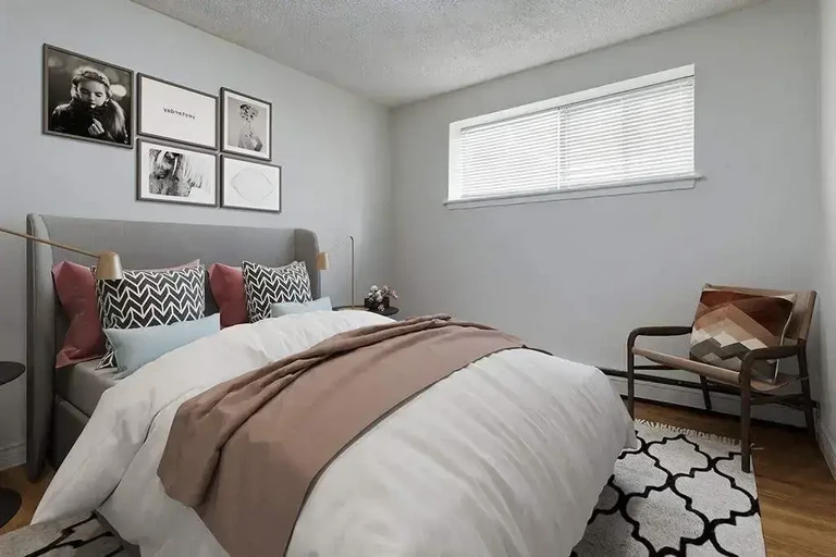 Good size bedrooms at Berkeley Manor in Saskatoon.