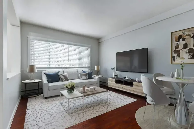 Inviting living room space at Casablanca & Casanova Apartments in Saskatoon.