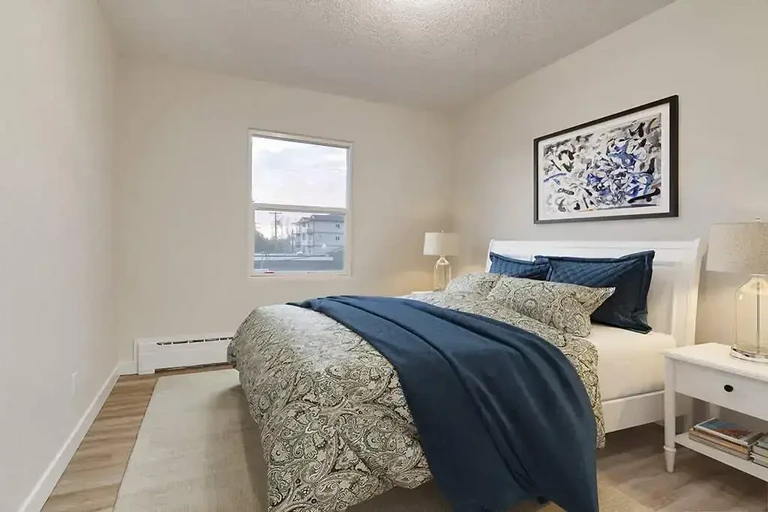 Good size bedrooms at Belvedere Apartments in Wetaskiwin.