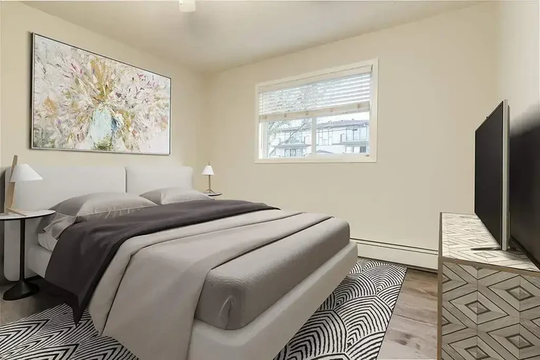 Good size bedroom at Crowchild Court in Wetaskiwin.