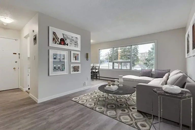 Inviting living room space at Crescent Court in Yorkton.