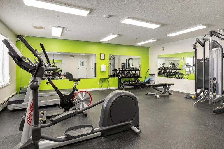Gym at Amberwynd Apartments in Spruce Grove.