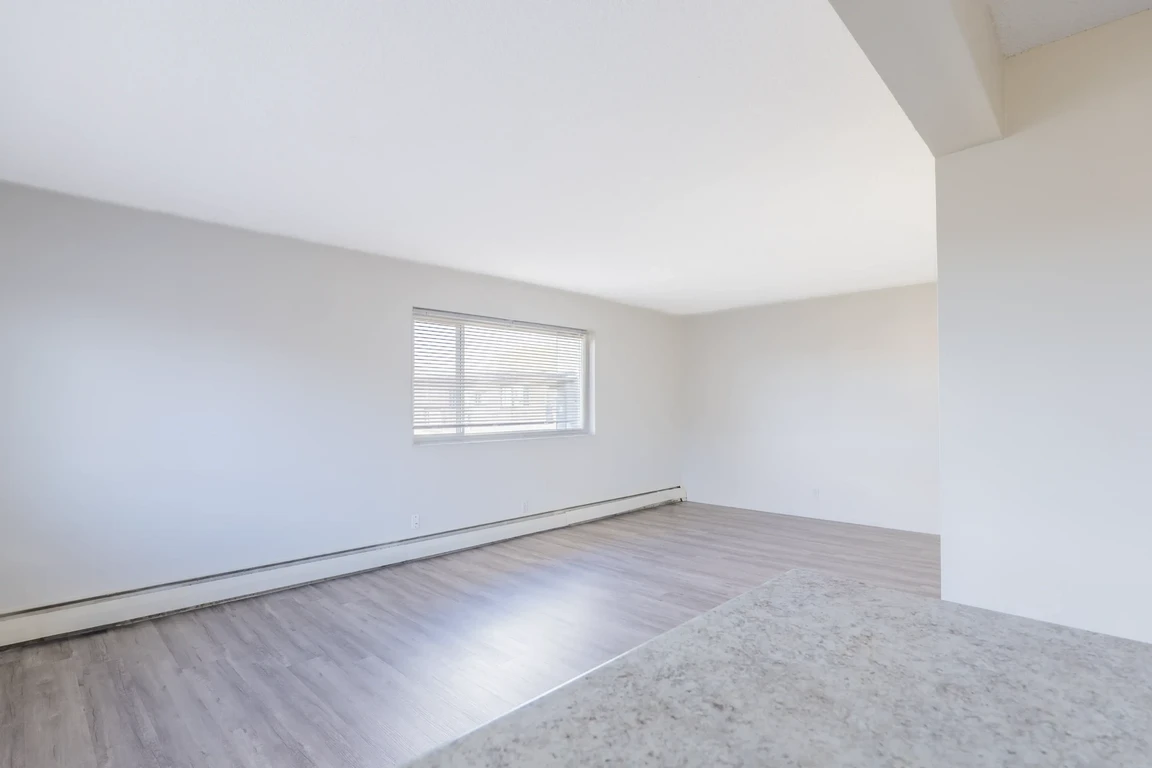 Large living area at Alex Manor apartments.